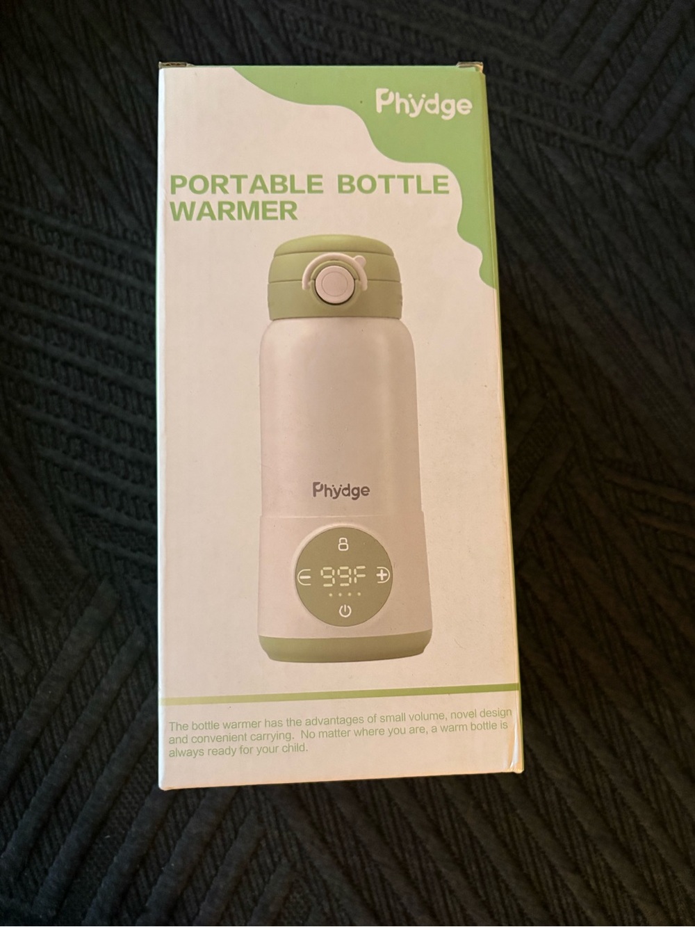 Portable Bottle Warmer in Light Green